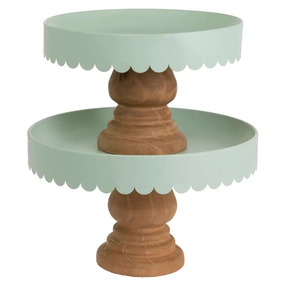 Metal & Wood Stands Set of 2 Retail Merchandise Party Decor Boston International