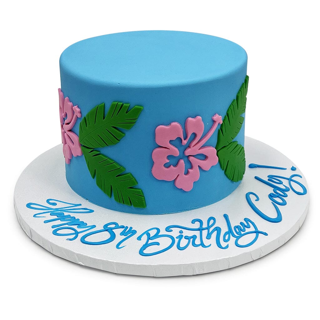Aloha Blooms Theme Cake Freed's Bakery