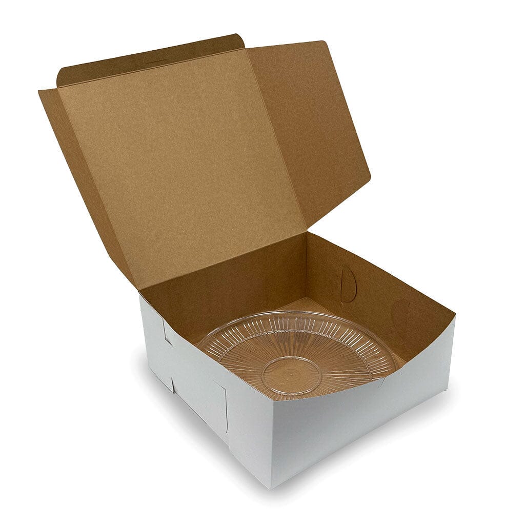 Option - Packaging Product Option Freed's Bakery 9" Crystal Plastic Tray in Box