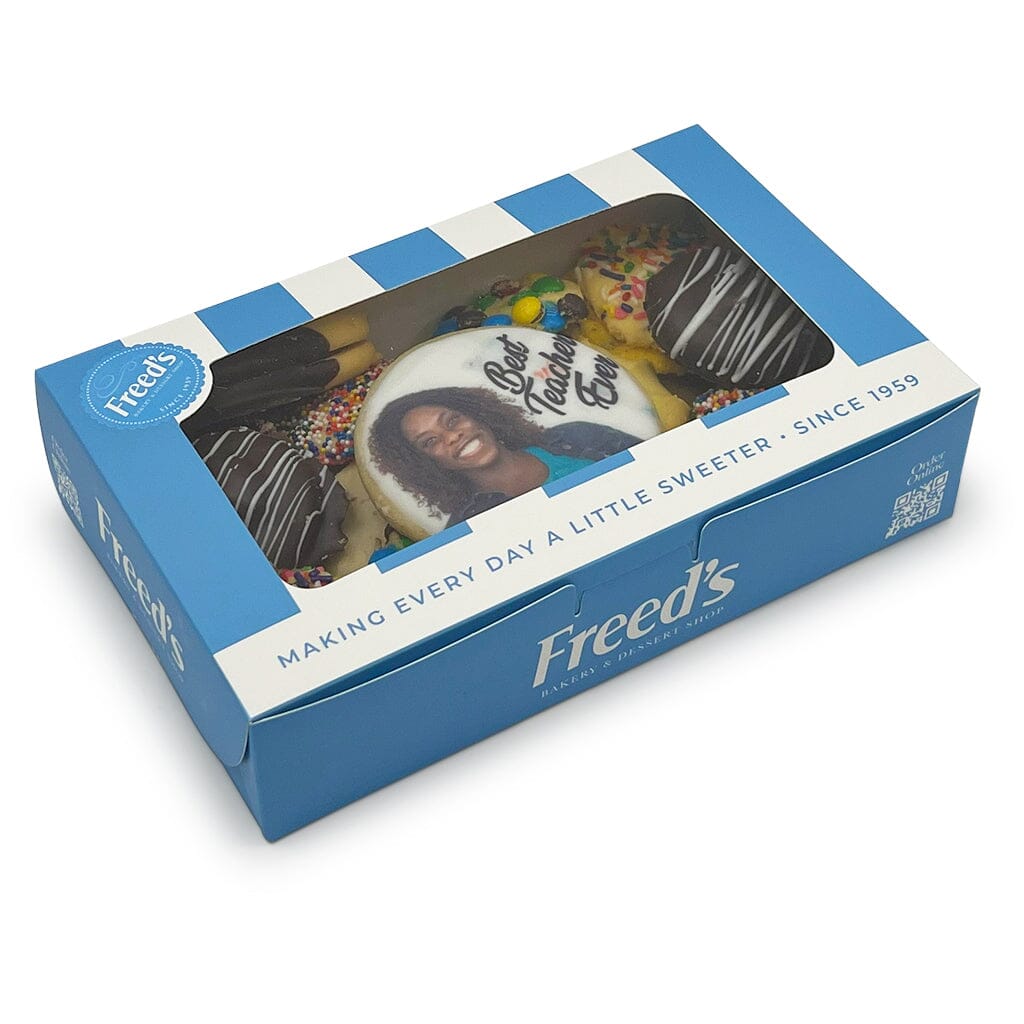 Mom's Cookie Gift Box Seasonal Item Freed's Bakery 1 Pound Box (Approx. 30-35 Cookies) Upload Custom Cookie