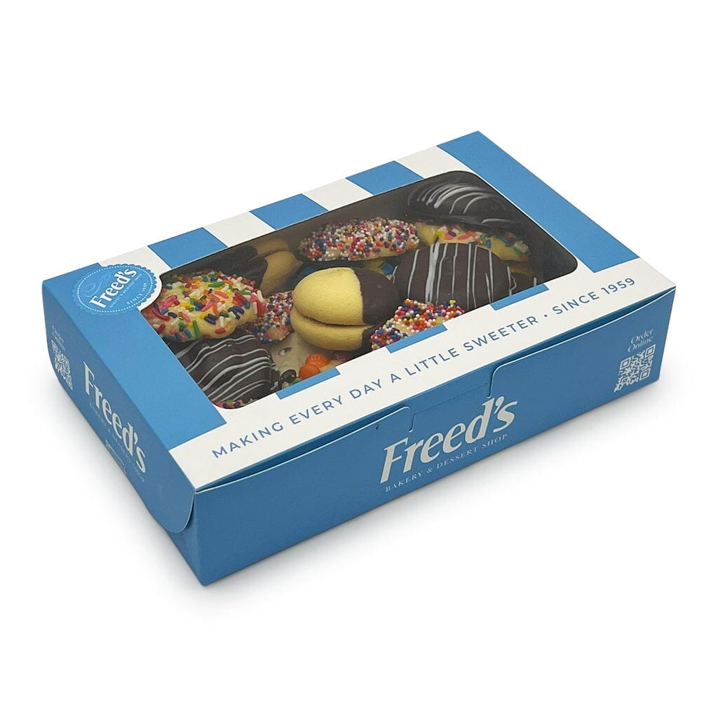 Custom Image Cookie Gift Box Seasonal Item Freed's Bakery 1 Pound Box (Approx. 30-35 Cookies) Don't Add Custom Cookie