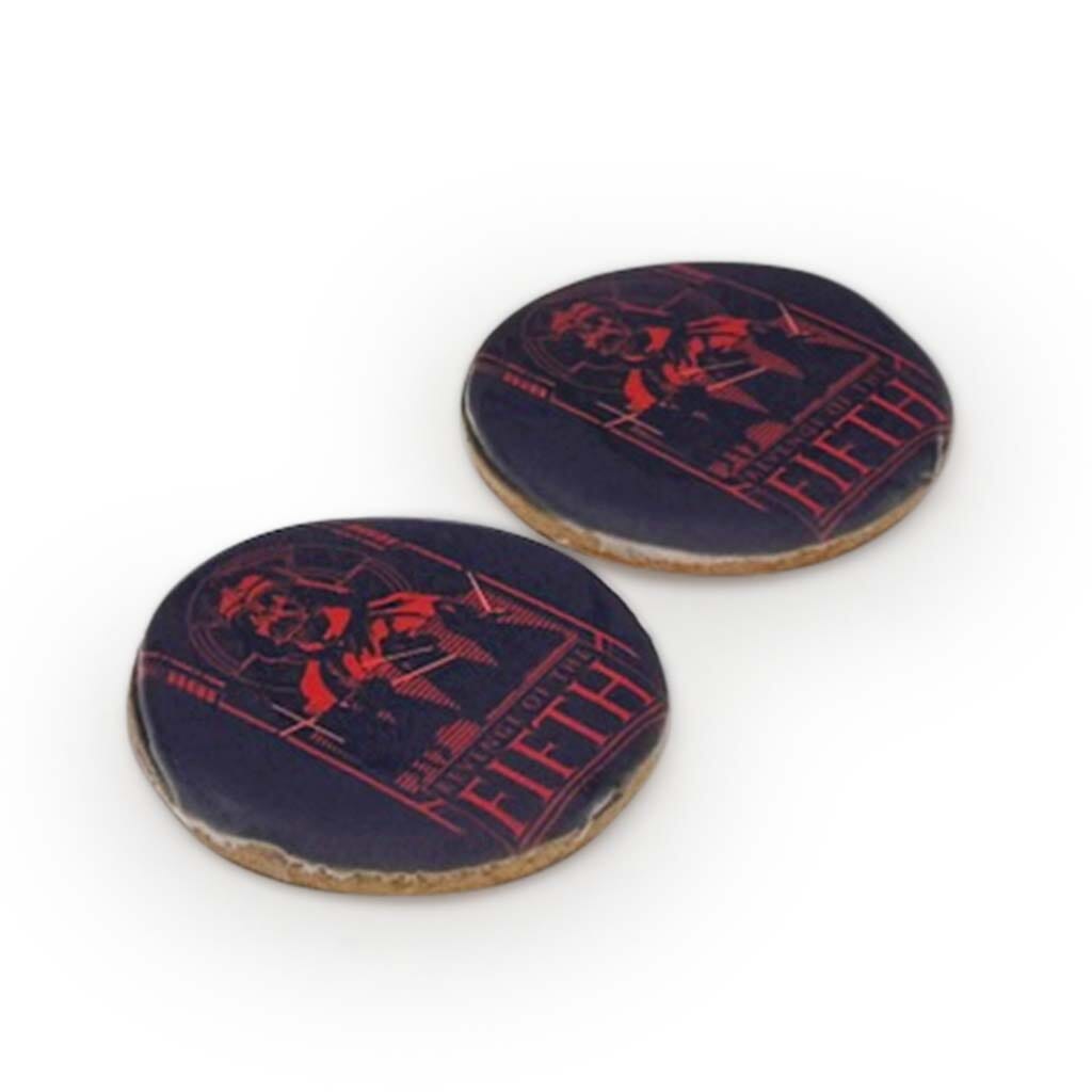 The Dark Side Cookie Cutout Cookie Freed's Bakery Six Characters Text Only Yes - Individually Bag Cookies