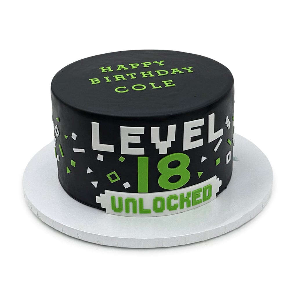 Level Up Theme Cake Freed's Bakery