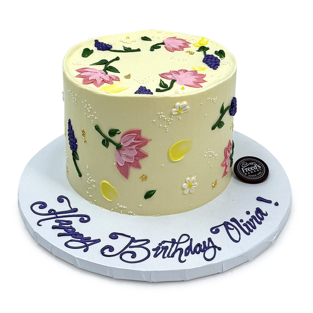 Painted Petal Whispers Theme Cake Freed's Bakery