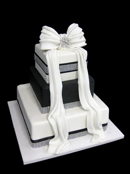 Black Diamond Wedding Cake Freed's Bakery