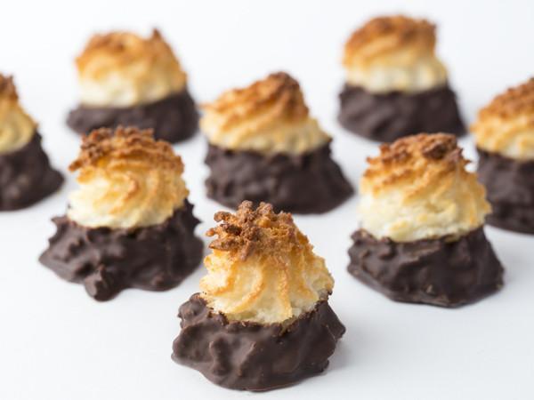 Chocolate Dipped Coconut Macaroon Cookie Freed's Bakery