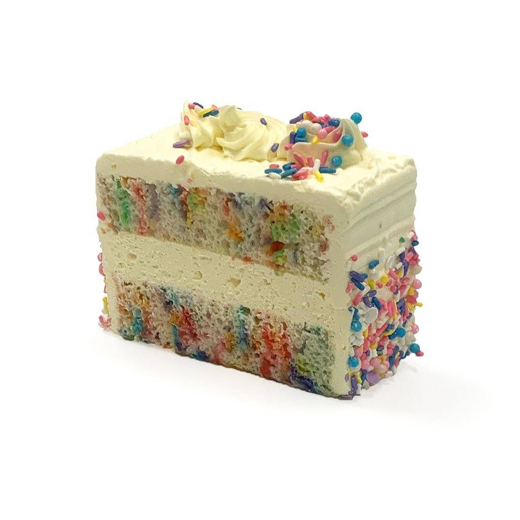 Funfetti Confetti Sprinkle Dessert Cake Dessert Cake Freed's Bakery Individual Slice