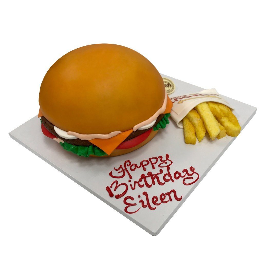 Fast Food Birthday Theme Cake Freed's Bakery