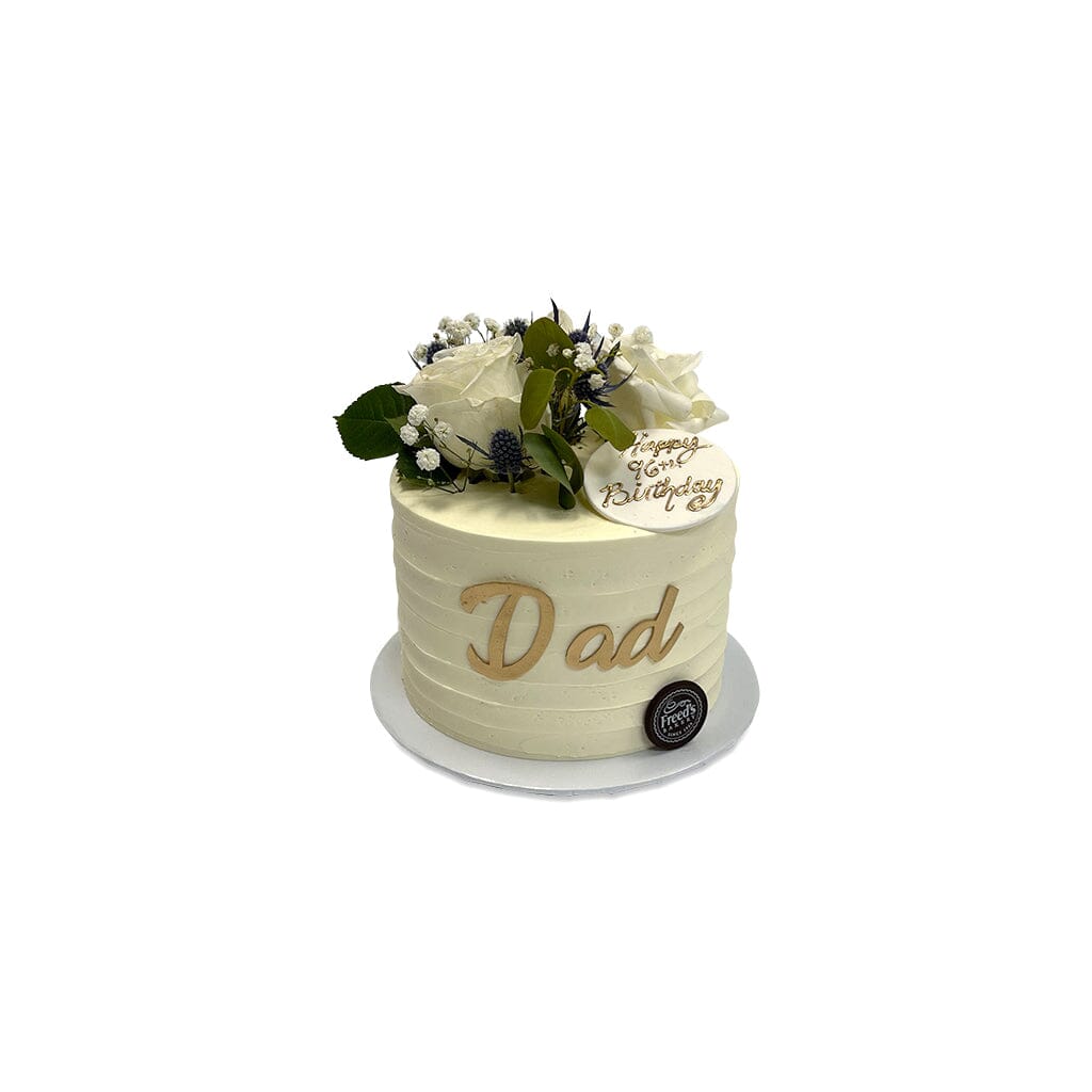 Roses for Dad Theme Cake Freed's Bakery