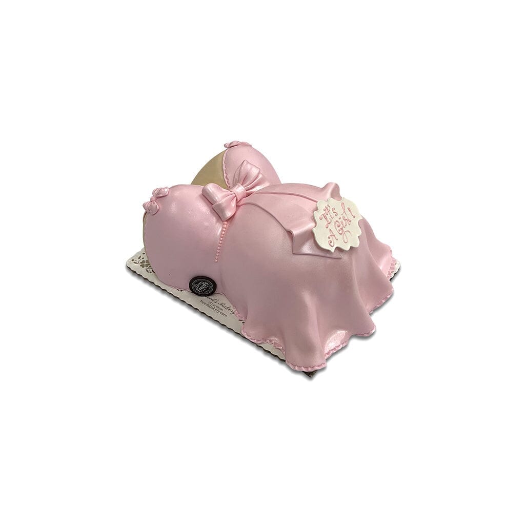 Three Bows and a Baby Theme Cake Freed's Bakery