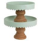 Metal & Wood Stands Set of 2 Retail Merchandise Party Decor Boston International 