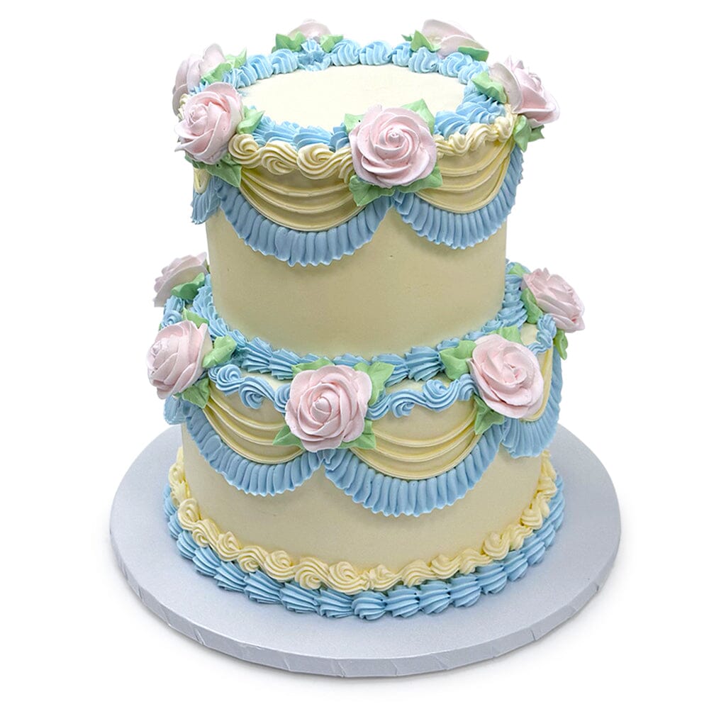 Cotton Candy Garden Wedding Cake Freed's Bakery 