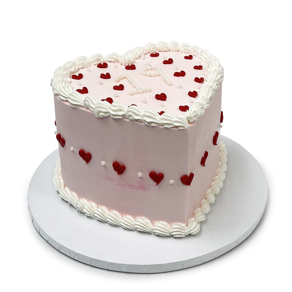 Hearts Aflutter Theme Cake Freed's Bakery 