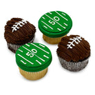End Zone Cupcakes Theme Cupcake Freed's Bakery Dozen Both Football and Field Designs Vanilla