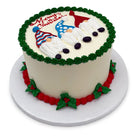 Gnome for the Holidays Theme Cake Freed's Bakery 