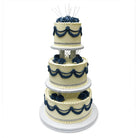 Blue Traditions Wedding Cake Freed's Bakery 