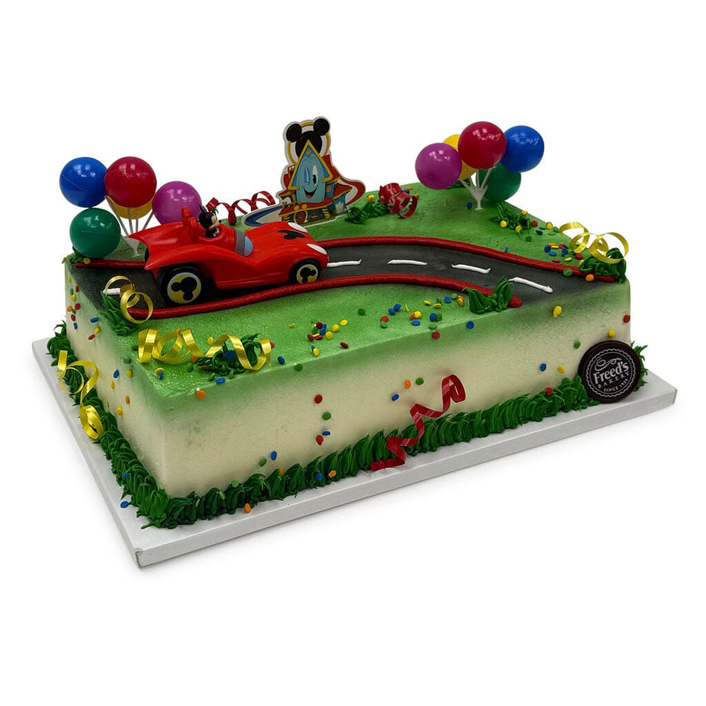 Vroom Mickey Birthday Theme Cake Freed's Bakery 