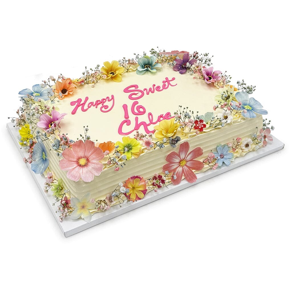 Delicate Bloom Theme Cake Freed's Bakery 