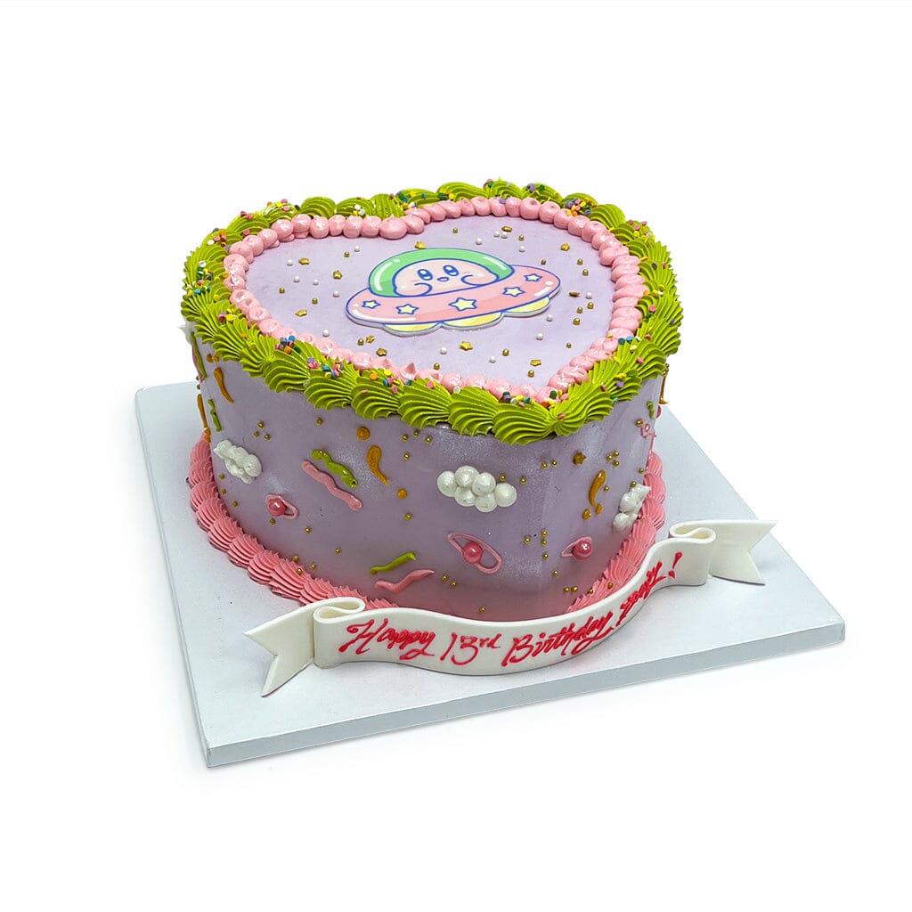 Kirby from Space Theme Cake Freed's Bakery 