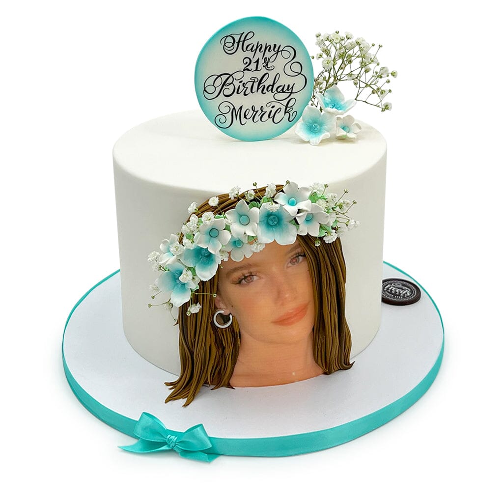 Lady in Bloom Theme Cake Freed's Bakery 