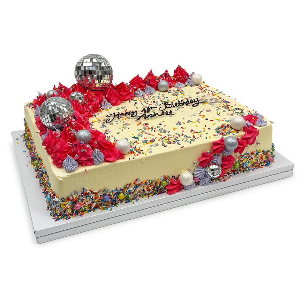 Pink Disco Celebration Theme Cake Freed's Bakery 