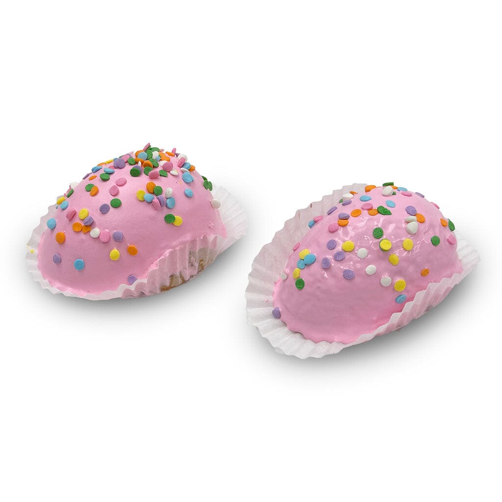 Ganache Easter Eggs Seasonal Item Freed's Bakery Six White Cake - Pink Ganache icing 