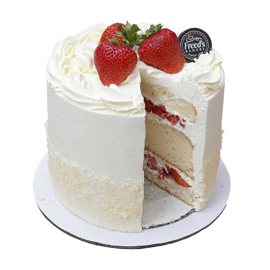 World Famous Strawberry Shortcake Fresh Fruit Dessert Cake Freed's Bakery 