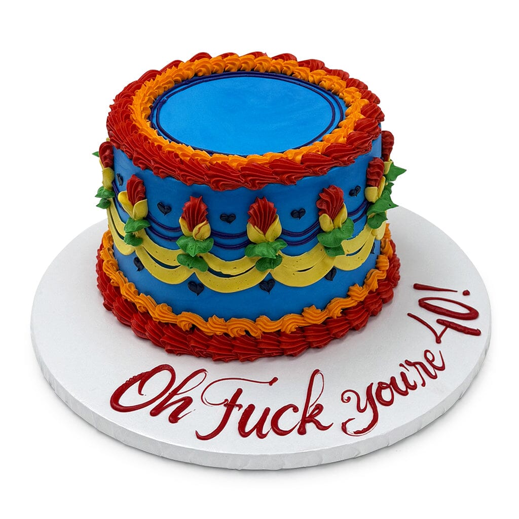 Vintage Rainbow Theme Cake Freed's Bakery 