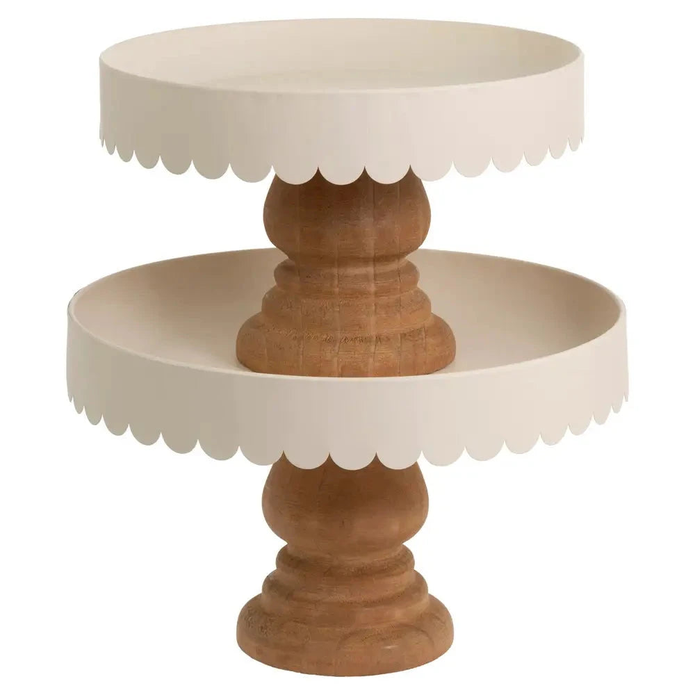Metal & Wood Stands Set of 2 Retail Merchandise Party Decor Boston International 