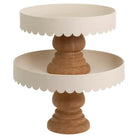 Metal & Wood Stands Set of 2 Retail Merchandise Party Decor Boston International 