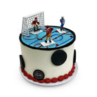 Ice Hockey Birthday Cake Theme Cake Freed's Bakery 7" Round (Serves 8-10) Vanilla Cake w/ Bavarian Cream 