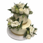 Rustic Roses Wedding Cake Freed's Bakery 