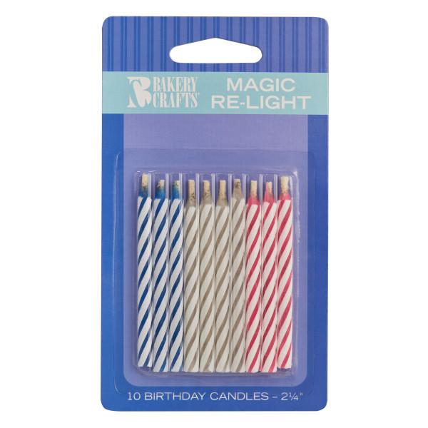 Magic Re-Light Candles Candle Freed's Bakery Assorted 