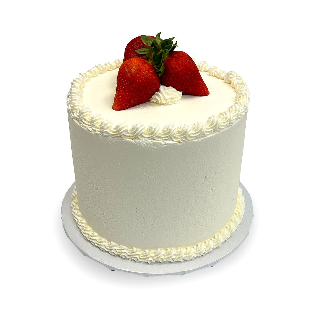 No Sugar Added Strawberry Shortcake Dessert Cake Freed's Bakery 