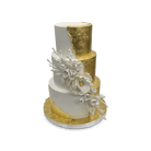 Love is Golden Wedding Cake Freed's Bakery 