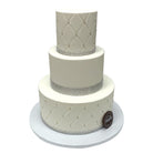 Quilted Elegance Wedding Cake Freed's Bakery 