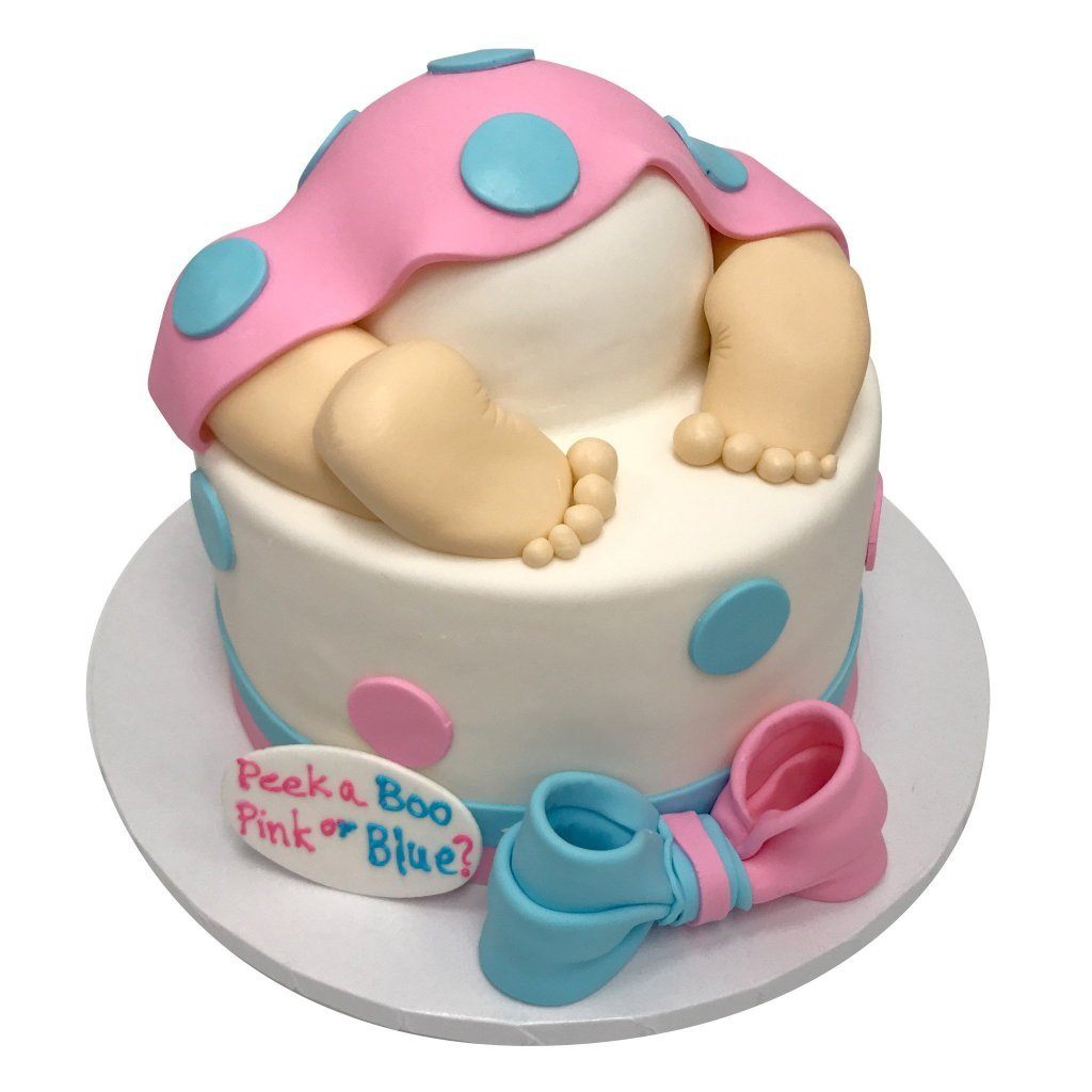 Pink or Blue Theme Cake Freed's Bakery 